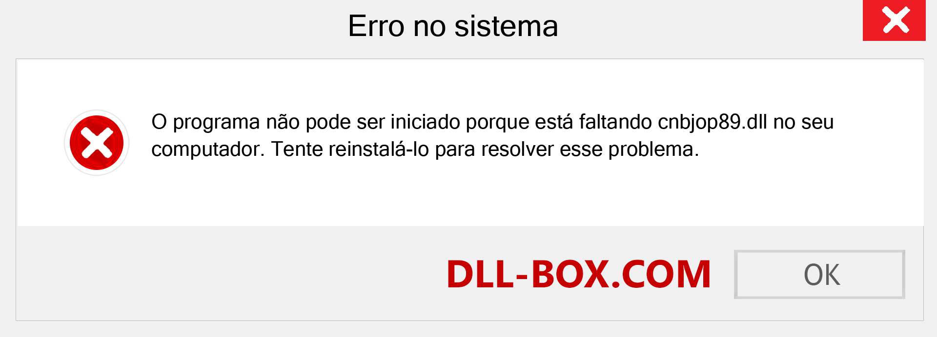 Arquivo cnbjop89.dll ausente ?. Download para Windows 7, 8, 10 - Correção de erro ausente cnbjop89 dll no Windows, fotos, imagens
